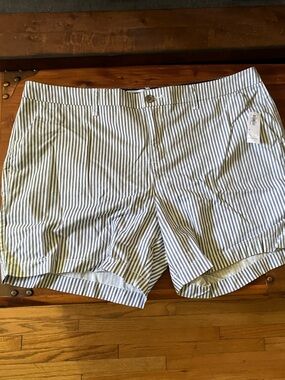Old Navy Everyday Shorts Blue and White Striped